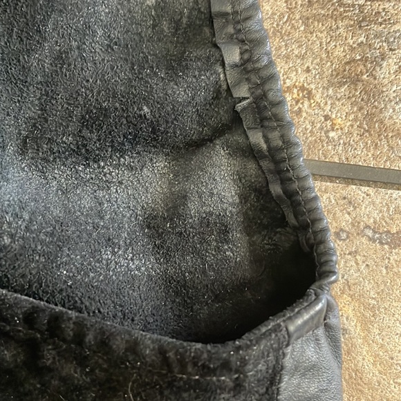 Vintage FIRENZE Santa Barbara leather and suede halter top large - Picture 4 of 15